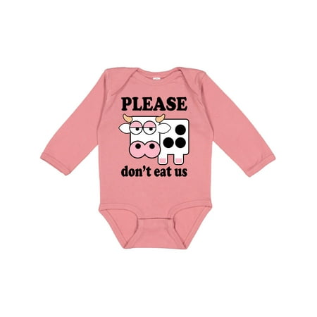 

Inktastic Vegan Cow Lover Animal Rights Gift Baby Boy or Baby Girl Long Sleeve Bodysuit