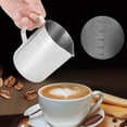 thumbnail image 4 of Jarra para espumar, Espumador de acero inoxidable, taza para espumar leche capuchino, accesorios de café, multifuncional, 4 of 8