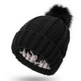 thumbnail image 2 of WonderWiz Knit Slouchy Oversized Soft Warm Winter Beanie Hat Black One Size, 2 of 2