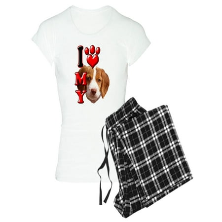 

CafePress - I Love My Brittany Spaniel Women s Light Pajam - Women s Light Pajamas