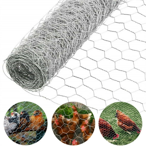 Epotoor 72"x150' Galvanized Poultry Net Metal Mesh Fencing Netting