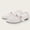 White, variant on Women's Solid Mesh Mary Jane Flats, Thin Band Rhinestone Decor Slip On Breathable Casual Shoes Black 36