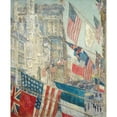 thumbnail image 2 of Childe Hassam 20x24 Black Ornate Framed Double Matted Museum Art Print Titled: Allies Day (May 1917 1917), 2 of 5