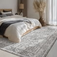 thumbnail image 4 of Pentantan 8'x10' Area Rugs, Washable Vintage Boho Rugs for Living Room, Retro Soft Indoor Carpet for Bedroom, Dining Room, Office, Gray, 4 of 9