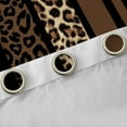 thumbnail image 4 of Feelyou Leopard Cheetah Print Curtains Pack of 2 (42x84 Each), Modern Fashion Brown Curtains Blackout, Teens Adult Women Men Bedroom Curtains, Window Curtains Bedroom Decor, 4 of 6