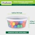 thumbnail image 3 of Freshware Plastic Containers with Lids, 8oz, 50-Pack, YH-S8X40, 3 of 8