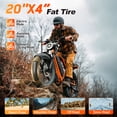 thumbnail image 4 of TST Electric Bike for Adults, 750W Peak 1500W Motor, 20"x4" Fat Tire, E Mountain Bike, 48V/15AH UL2849, 4 of 9