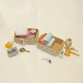 thumbnail image 3 of Accesorios para casa de muñecas, modelo creativo en miniatura de bricolaje, juguete, canasta de baño simple, 3 of 4