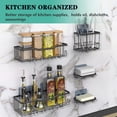 thumbnail image 6 of RM FOLD ART Adhesive Shower Caddy 5-Pack, No Drill Wall-Mounted Bathroom Organizer, Large Capacity Storage, Black, 6 of 11