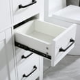 thumbnail image 5 of Wonline 36" White Bathroom Vanity Wood Cabinet and Mirror Vanities Set Free Standing Vanity Only, 5 of 7