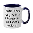 thumbnail image 2 of Epic Forester Two Tone 11oz Mug, I Hate Being Sexy but I'm a Forester So I Can't Help It, Funny Cup For Men Women From Friends, Appreciation gifts for nature lovers, 2 of 2