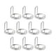 thumbnail image 3 of Juego de 10 anillos de uñas Halal, no se deslustran, tamaño ajustable, reutilizables para niñas. plata, 3 of 9