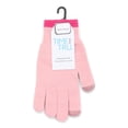thumbnail image 2 of Time and Tru Women's Tipped Tech Winter Gloves, Dusty Rose, One Size Fits All, Knit, 2 of 2