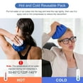 thumbnail image 3 of Ice Packs for Injuries Reusable, Ice Bags Hot Water Bag for Hot & Cold Therapy and Pain Relief with Cover, No-Leak Elastic Breathable Ice Bag, Blue Size 6", 3 of 7