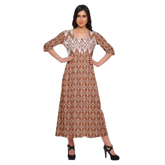 Moomaya Printed Kurta Long Tunic Tops Women Summer Wear Ladies Kurti For Women