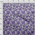 thumbnail image 3 of oneOone Rayon Violet Fabric Floral Retro Sewing Craft Projects Fabric Prints By Yard 56 Inch Wide, 3 of 5