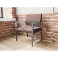 thumbnail image 4 of Pemberly Row Waiting Reception Wide Guest Chair Wood Frame in Brown, 4 of 5