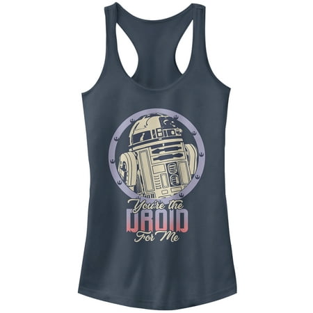UPC 192715000205 product image for Junior s Star Wars Valentine s Day Droid for Me Racerback Tank Top Indigo Small | upcitemdb.com