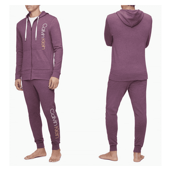 Calvin Klein Immerge Logo Zip Hoodie, Phoebe Heather,Smal