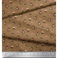thumbnail image 2 of Soimoi Georgette Viscose Fabric Dot,Coffee & Cupcake Food Print Fabric by Yard 42 Inch Wide, 2 of 3