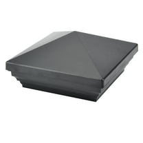 Myard PNP 115445 Screw-Free Universal Fence Pyramid Top Cap Fits Post 4 X 4 Inches (Actual Post Size 3.5 X 3.5) (Qty 1, Black)