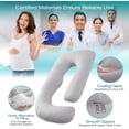 thumbnail image 3 of Almohada de Posicionamiento Corporal Sasttie en Forma de U para Enfriamiento 152x76 cm, 3 of 7
