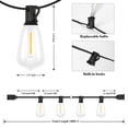 thumbnail image 3 of Guirnalda de luces Brightever para exteriores, 61 m, 104 LED, resistente al agua, 3 of 7