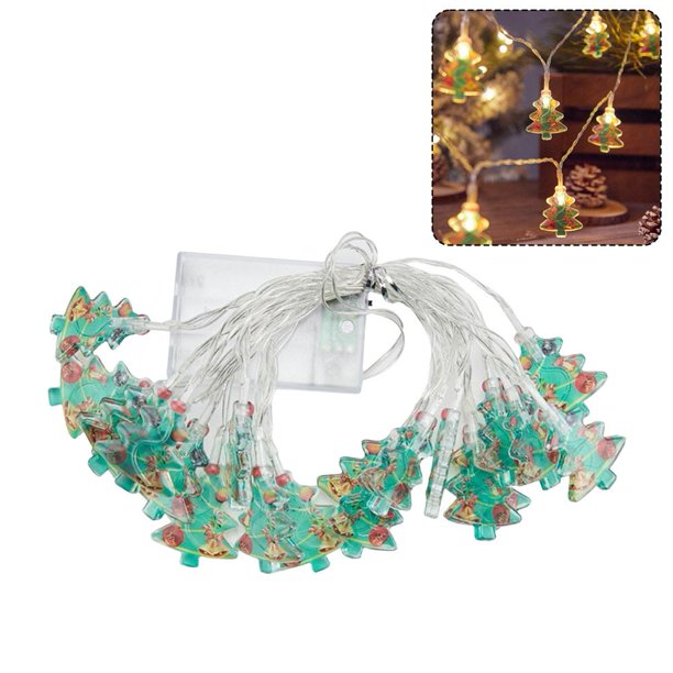 Wartleves ¿Tira de luces decorativas para árbol de Navidad, anciano, para vestir, colgante creativo?