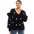 thumbnail image 2 of June & Vie Women's Plus Size Ruffle-Sleeve Cardigan, 2 of 4