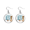 thumbnail image 1 of Cats Tigers Ferocious Ear Dangle Silver Drop Earring Jewelry Woman, 1 of 3