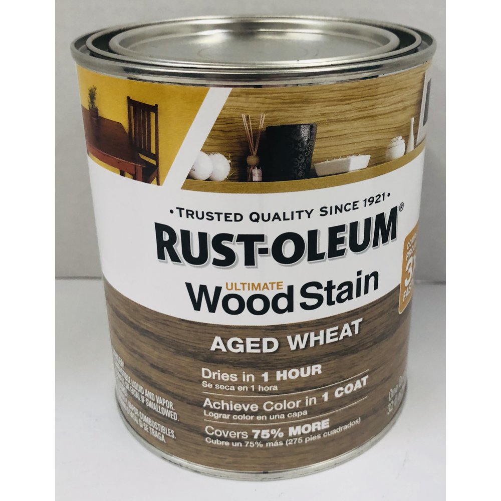 RustOleum Ultimate Wood Stain, Aged Wheat, 1 Quart