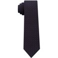 thumbnail image 1 of Calvin Klein Mens Reflective Logo Self-tied Necktie, Black, One Size, 1 of 1