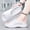 White, variant on Men’s Modern Open-Toe Slippers, Sleek Fashion Daily Style, Elastic Soft Upper, Slip-On Easy Wear, Anti-Skid Rubber Bottom, Lightweight Slides for Men Indoor Outdoor All Season Use