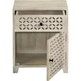thumbnail image 3 of Whitewashed 1-Door Drawer Cabinet | Fits Different Color Schemes | Made of Eco-Friendly Solid Wood | Provides Organized Storage Solution, 3 of 3
