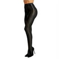 thumbnail image 2 of Women's Shiny Oil Pantyhose Stockings Tights Socks Ultra Shimmery Shaping Dance Plus Size Footed 70D 60D 100D, 2 of 2