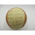 thumbnail image 2 of Ernie Banks Signed Heavily Inscribed Career STAT Baseball Reggie Jackson COA, 2 of 11
