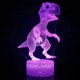 thumbnail image 2 of Lámpara de dinosaurio, lámpara de noche 3D para niños, dinosaurio de juguete para niños, perfecta para regalos de cumpleaños infantiles, regalos de Navidad. ER, 2 of 5