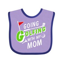 Inktastic Going Golfing with My Mom Kids Golf Boys or Girls Baby Bib