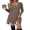 Grey Coffee, variant on WIHOLL Long Sleeve Dress for Women Knit Tunic Sweater Dress Crew Neck Casual Fall Winter Dresses