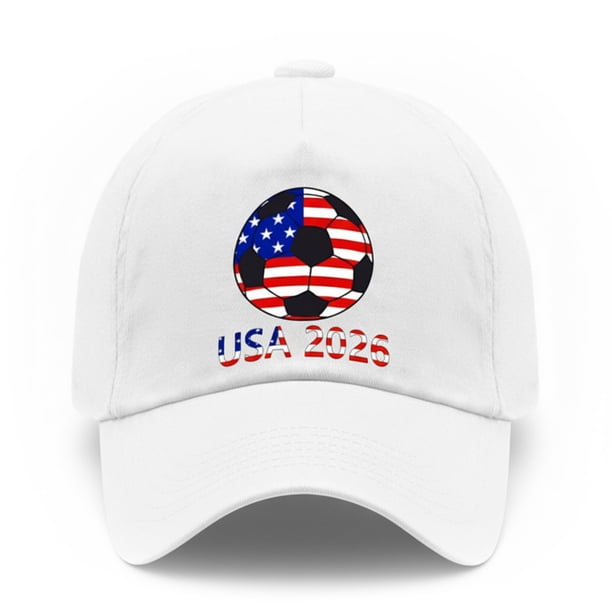 Gorra ajustable de algodón Zeptrix USA 2026 de fútbol