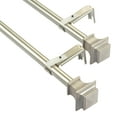thumbnail image 5 of Deco Window 2 Pack Curtain Rod with Finial & Bracket Set - 28" to 48" (5/8" Diameter, Nickel), 5 of 7