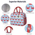thumbnail image 4 of Lunch Bag Lunch Box for Women Reusable Insulated Lunch Bags,Water-Resistant Lovely Cartoon Crab Cooler Lunch Tote Bag, Large Capacity for Work Travel Picnic, 4 of 6