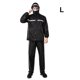 thumbnail image 1 of Chaqueta de lluvia impermeable para motocicleta para hombre, ropa de lluvia de cobertura completa de ciclismo de doble capa gruesa, negro, L sidaley HA6115-02B, 1 of 6