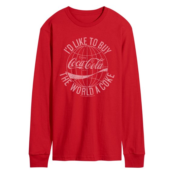 Coca-cola - Buy The World A Coke - Men's Long Sleeve Graphic T-shirt