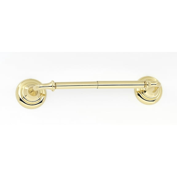 Alno A6760 Charlie's 7"W Traditional Style Solid Brass Spring Action Toilet Paper Holder -