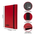 thumbnail image 3 of Archivador Vault X con correa, 4 bolsillos, capacidad para 160 cartas, rojo, 3 of 6