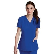 Barco One 5106 Women's V-Neck Scrub Top Cobalt XL