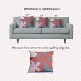 thumbnail image 6 of 18" x 18" Simply Daisy Bold Flowers Indoor/Outdoor Pillow, Bright Mauve Pink Qty 1, 6 of 6