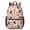 Pug and Donuts Pink Pattern, variant on Dog Paw Print White Pattern 17" Waterproof Oxford School Backpacks for Teens, S-Shape Padded Straps, for School, Travel, Hiking, Camping