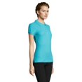 thumbnail image 2 of SOLS- Polo de manga corta de algodón piqué para mujer (Azul Atoll), 2 of 5